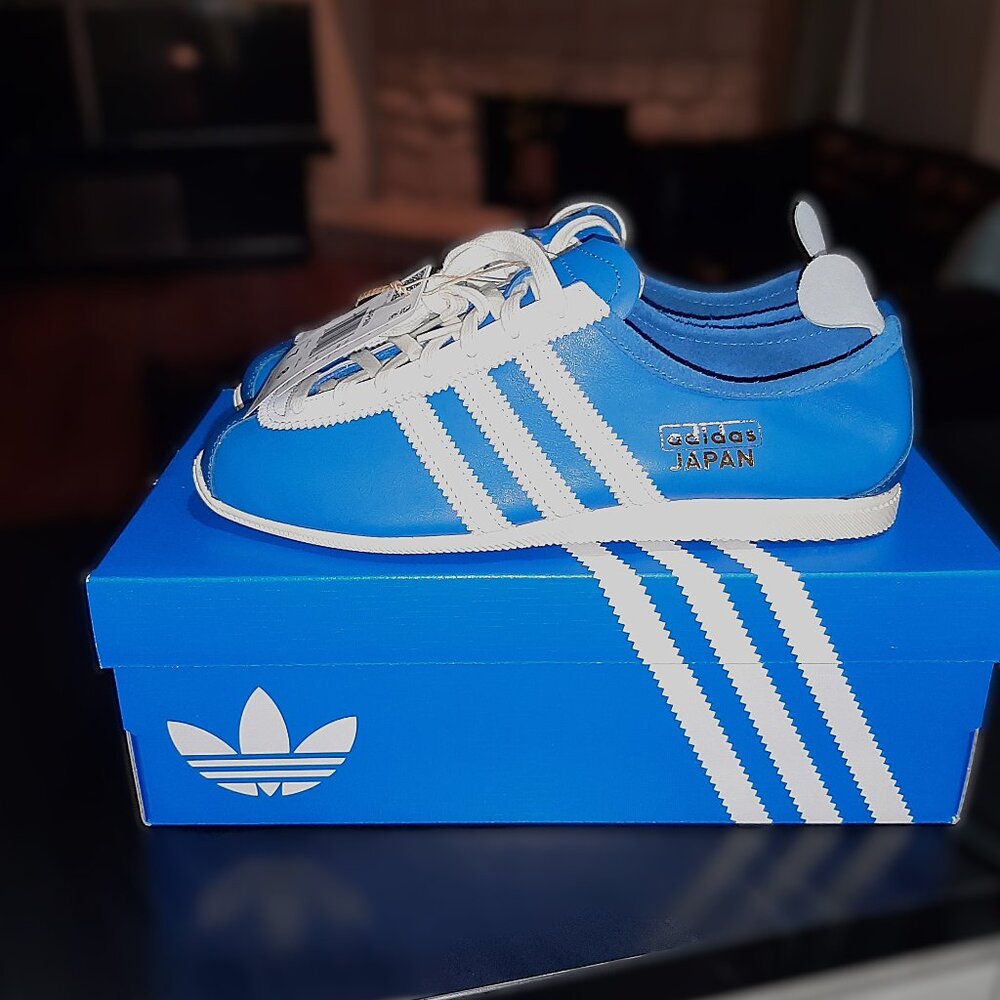 Adidas Japan Men's Size 7 Originals UNISEX Sneakers JS3773 Royal Blue /White